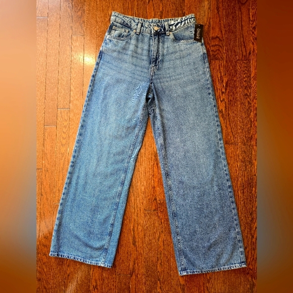 BUFFALO Alecia High Rise Vintage Denim Wide-Leg Jeans Cotton Size 29 - Picture 7 of 8